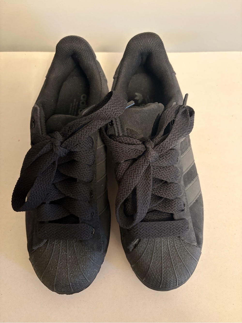 Adidas Black Superstar Sneakers